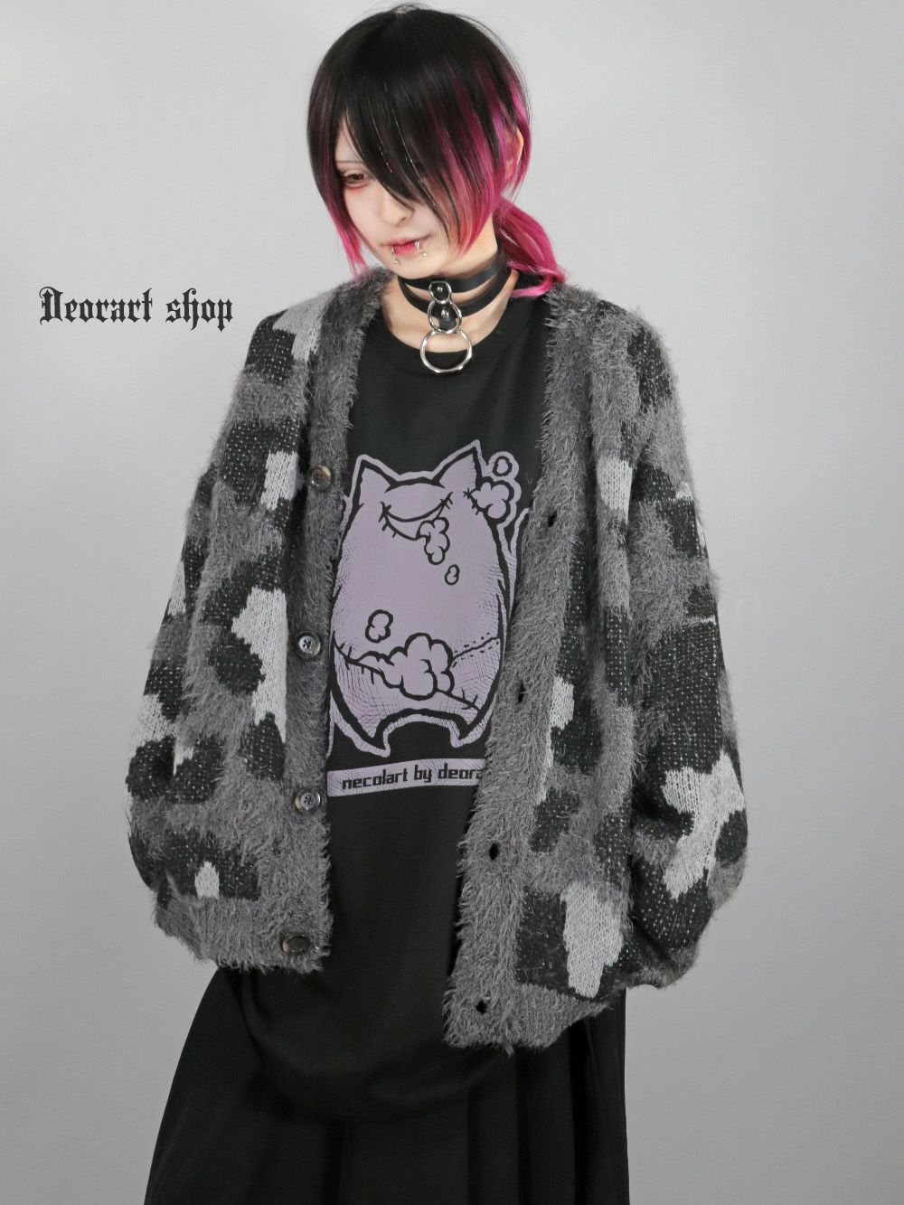 Deorart,ディオラート,通販,アパレル,ニット,カーディガン,かわいい,かっこいい,ゆるニット,オーバーサイズ,レオパード柄,ヒョウ柄,秋冬,ふわふわ,20代,30代,40代,地雷系女子,地雷系男子,メンズファッション