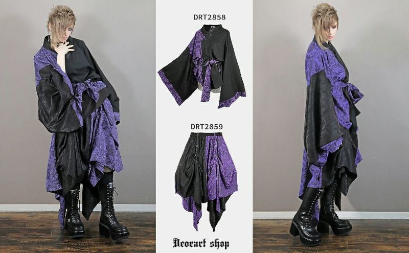 Deorart,ディオラート,和装,浴衣,YUKATA,袴,着物風,ファッション,和ゴス,浴衣,新中式,漢服,ヴィジュアル系,V系,闇落ち,呪術師,通販,普段使い,メンズ,レディス,Vkei,goth,kimono,japan,anime,,fashion