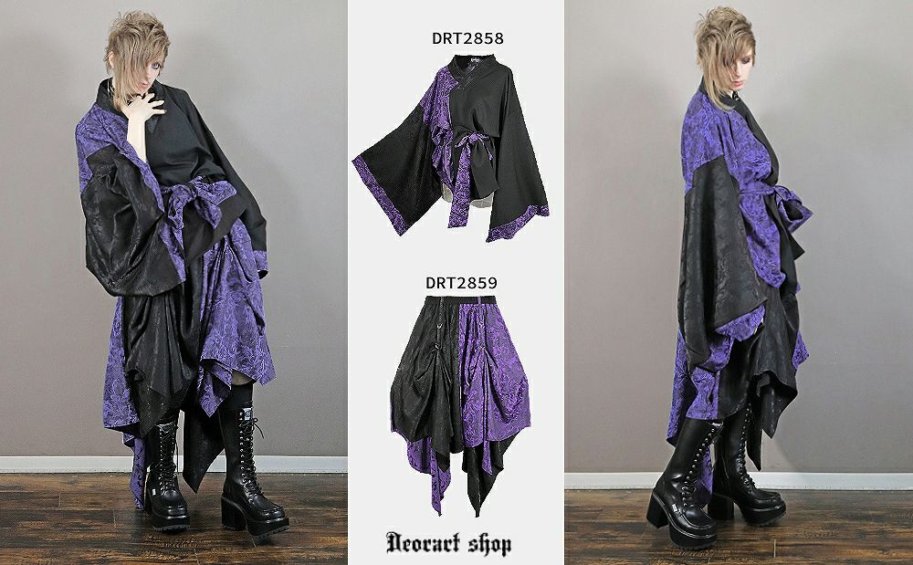 Deorart,ディオラート,和装,浴衣,YUKATA,袴,着物風,ファッション,和ゴス,浴衣,新中式,漢服,ヴィジュアル系,V系,闇落ち,呪術師,通販,普段使い,メンズ,レディス,Vkei,goth,kimono,japan,anime,,fashion