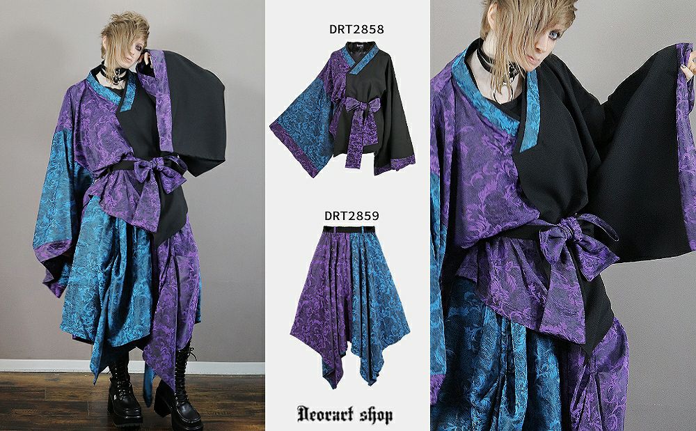 Deorart,ディオラート,和装,浴衣,YUKATA,袴,着物風,ファッション,和ゴス,浴衣,新中式,漢服,ヴィジュアル系,V系,闇落ち,呪術師,通販,普段使い,メンズ,レディス,Vkei,goth,kimono,japan,anime,,fashion