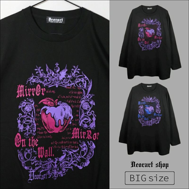 Deorart,ディオラート,Tシャツ,長袖,ロンT,ゴスパン,Y2K,V系,ヴィジュアル系,地雷系,パンクロック,emo,rock,fashion
