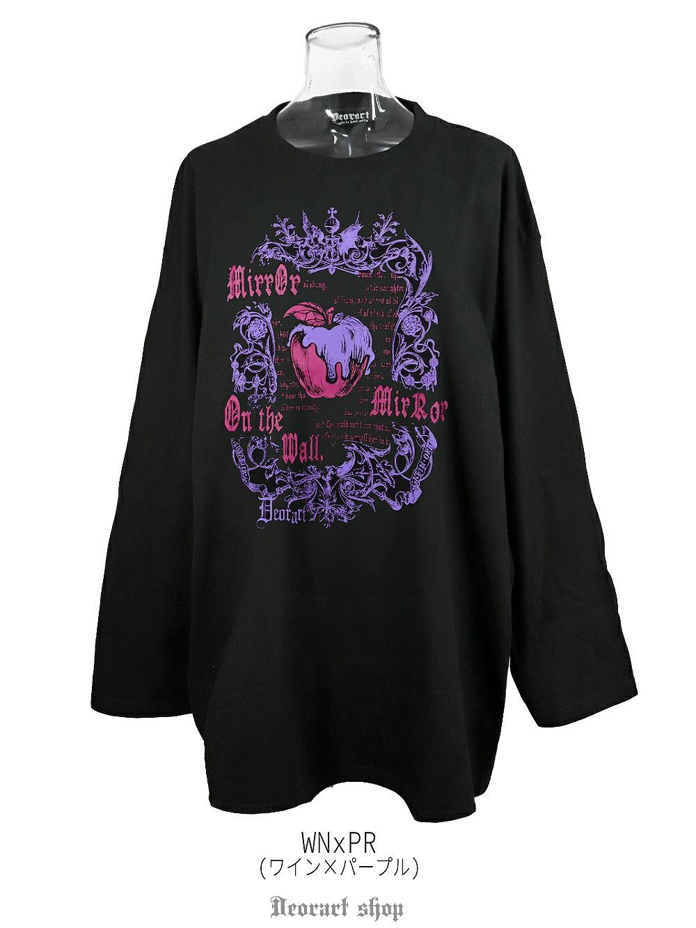 Deorart,ディオラート,Tシャツ,長袖,ロンT,ゴスパン,Y2K,V系,ヴィジュアル系,地雷系,パンクロック,emo,rock,fashion