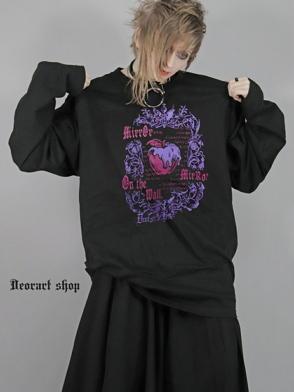 Deorart,ディオラート,Tシャツ,長袖,ロンT,ゴスパン,Y2K,V系,ヴィジュアル系,地雷系,パンクロック,emo,rock,fashion