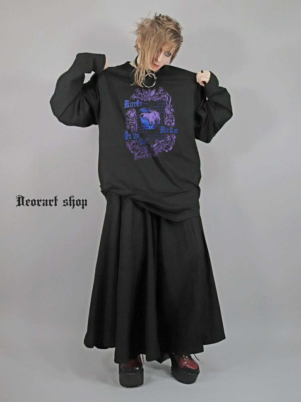 Deorart,ディオラート,Tシャツ,長袖,ロンT,ゴスパン,Y2K,V系,ヴィジュアル系,地雷系,パンクロック,emo,rock,fashion