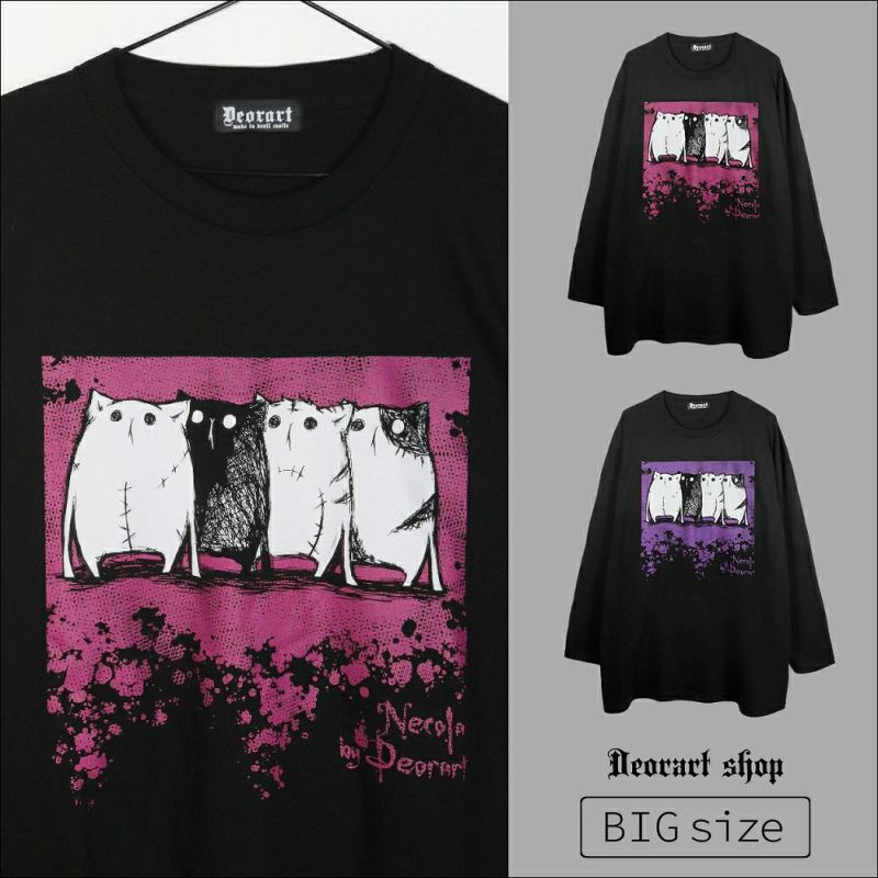 Deorart,ディオラート,Tシャツ,長袖,ロンT,ゴスパン,Y2K,V系,ヴィジュアル系,地雷系,パンクロック,emo,rock,fashion