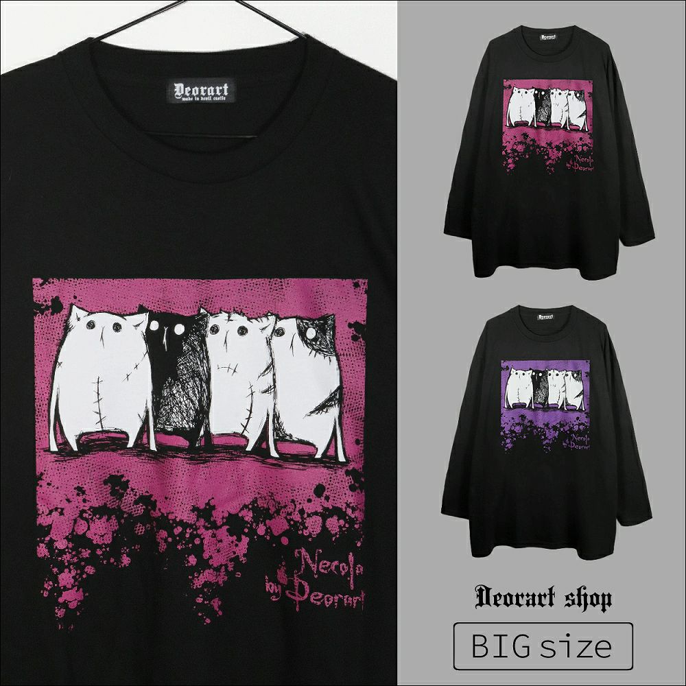 Deorart,ディオラート,Tシャツ,長袖,ロンT,ゴスパン,Y2K,V系,ヴィジュアル系,地雷系,パンクロック,emo,rock,fashion