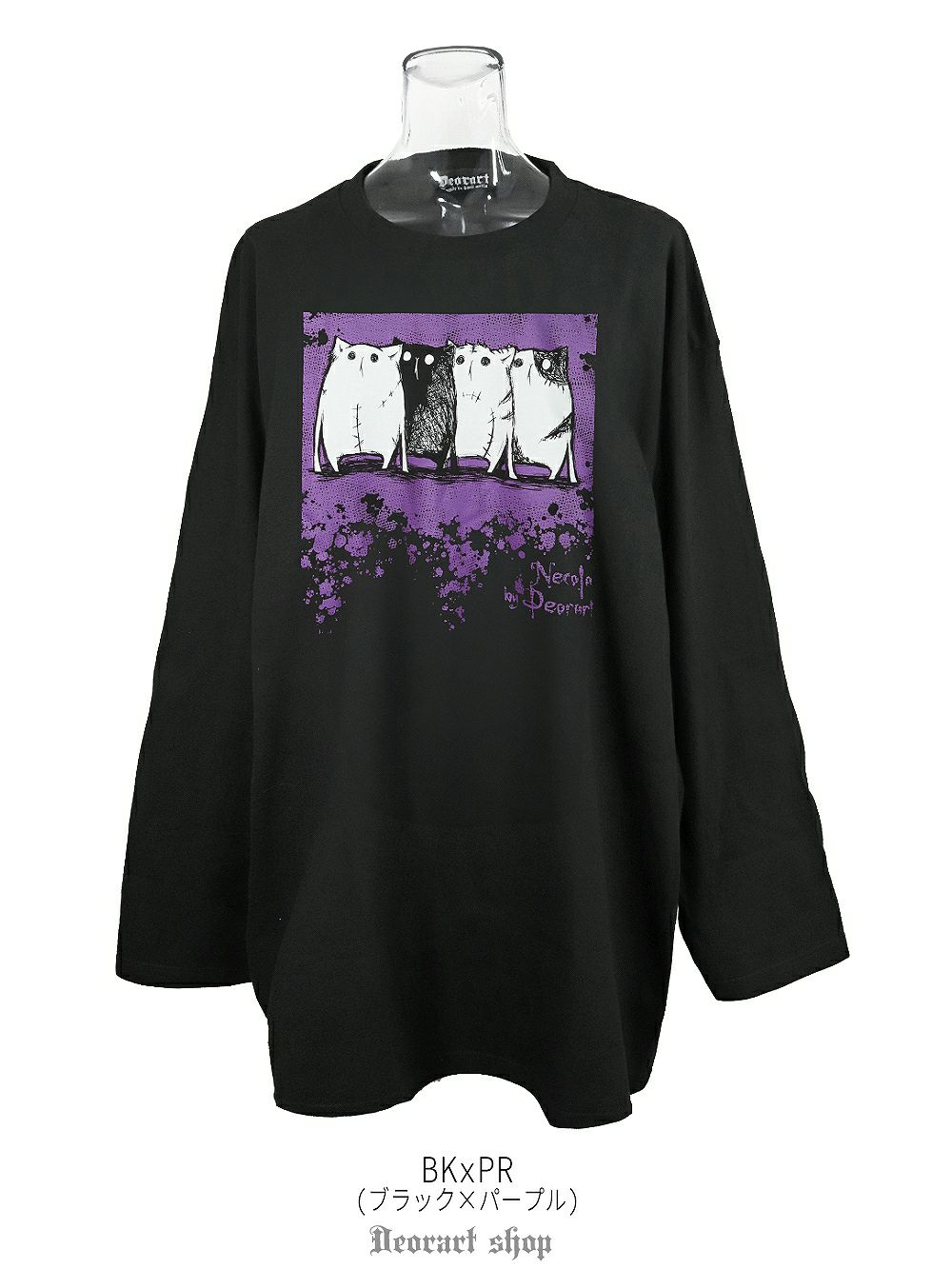 Deorart,ディオラート,Tシャツ,長袖,ロンT,ゴスパン,Y2K,V系,ヴィジュアル系,地雷系,パンクロック,emo,rock,fashion