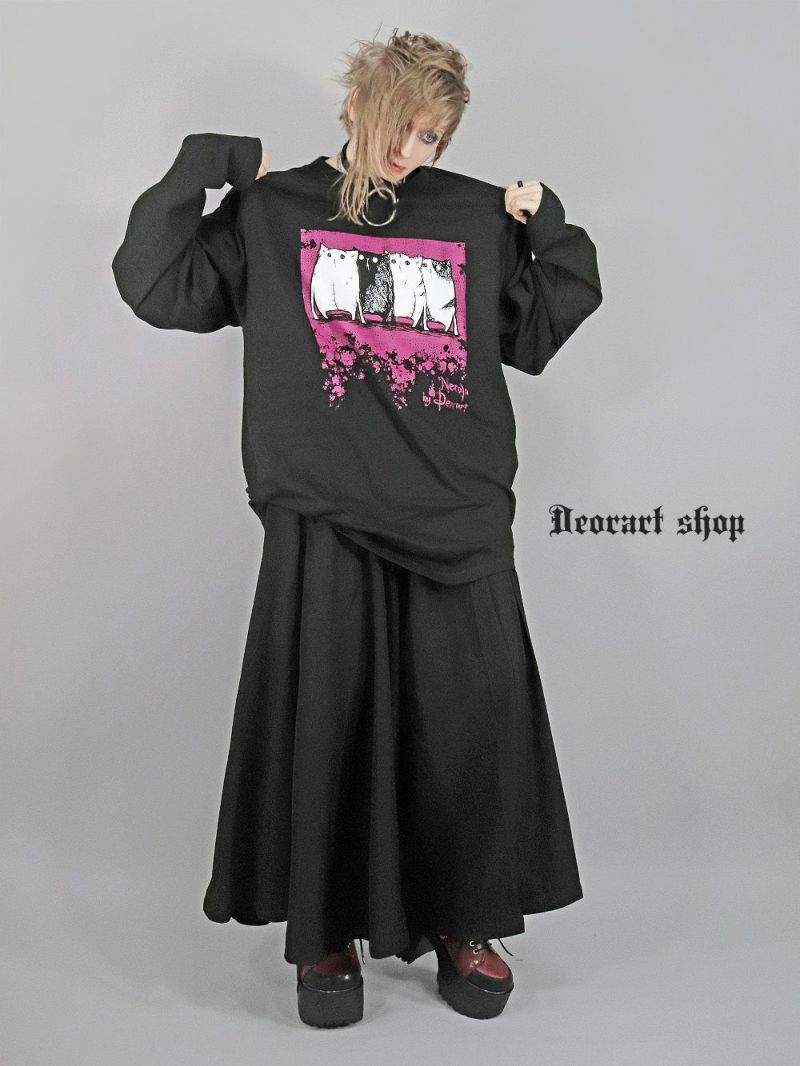 Deorart,ディオラート,Tシャツ,長袖,ロンT,ゴスパン,Y2K,V系,ヴィジュアル系,地雷系,パンクロック,emo,rock,fashion