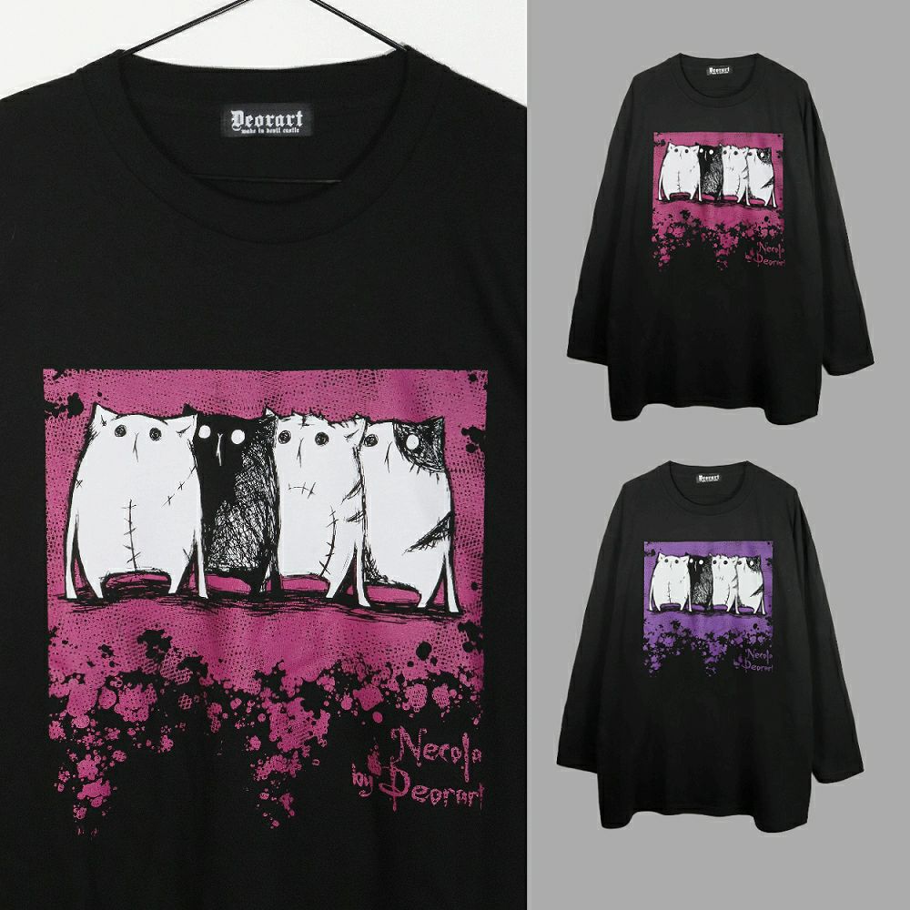 Deorart,ディオラート,Tシャツ,長袖,ロンT,ゴスパン,Y2K,V系,ヴィジュアル系,地雷系,パンクロック,emo,rock,fashion