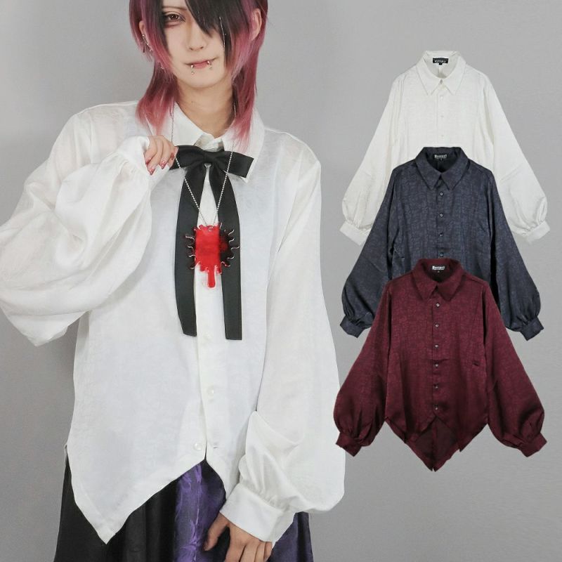 Deorartディオラート ジャガード柄・ヴァンパイア・ ドレスシャツ