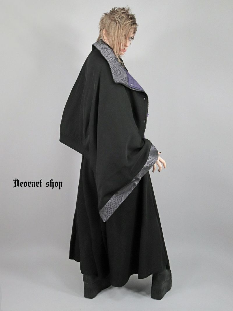 Deorart,ディオラート,冬コート,アウター,V系,ヴィジュアル系,ホスト,バンド,着物袖,和装,トンビコート,忍,コート,暁,ジャケット,振袖,妖怪妖怪,通販, Y2K,Vkei,anime,goth,emo,fashion,japan,kimono,ninjya,akatsuki,naruto,geisha,,Jrock