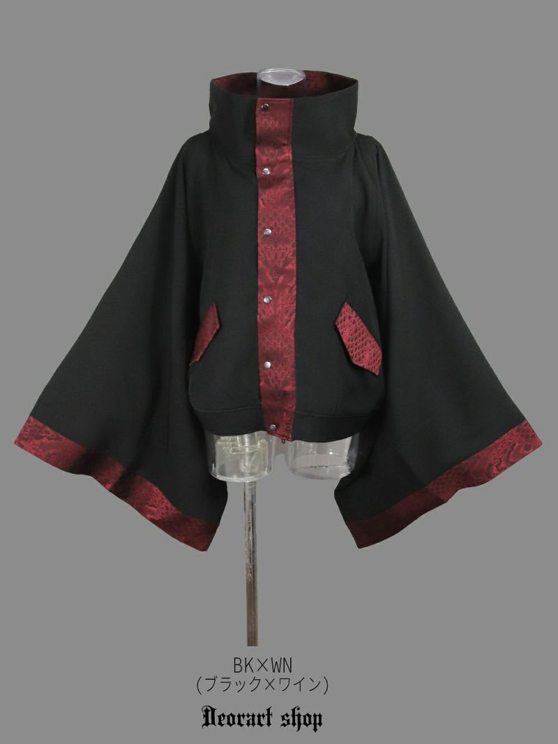 Deorart,ディオラート,冬コート,アウター,V系,ヴィジュアル系,ホスト,バンド,着物袖,和装,トンビコート,神父,エクソシスト,ジャケット,吸血鬼,ヴァンパイア,通販, Y2K,Vkei,anime,goth,emo,fashion,japan,kimono,ninjya,geisha,,Jrock