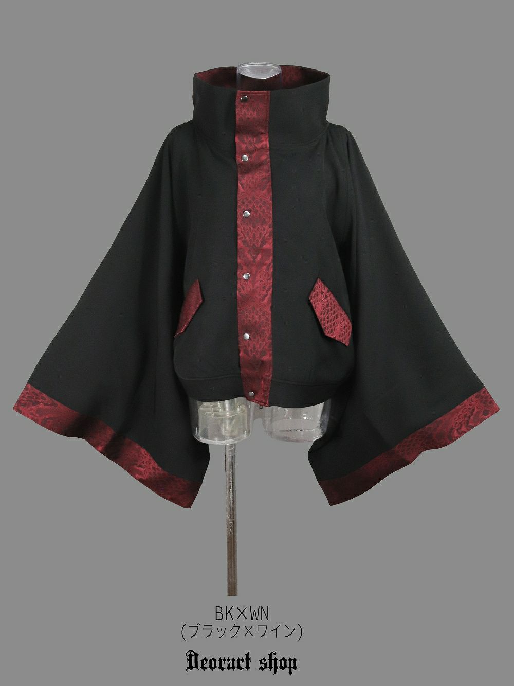 Deorart,ディオラート,冬コート,アウター,V系,ヴィジュアル系,ホスト,バンド,着物袖,和装,トンビコート,神父,エクソシスト,ジャケット,吸血鬼,ヴァンパイア,通販, Y2K,Vkei,anime,goth,emo,fashion,japan,kimono,ninjya,geisha,,Jrock