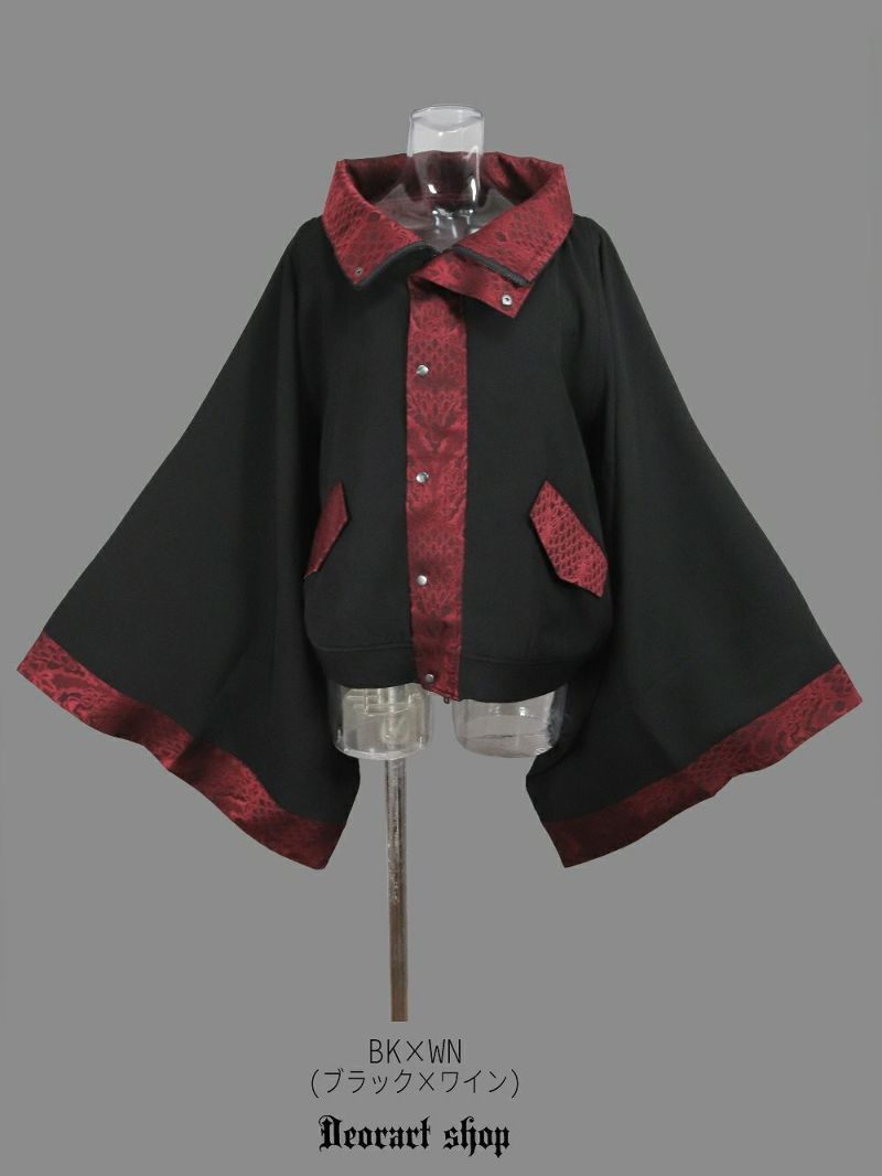 Deorart,ディオラート,冬コート,アウター,V系,ヴィジュアル系,ホスト,バンド,着物袖,和装,トンビコート,神父,エクソシスト,ジャケット,吸血鬼,ヴァンパイア,通販, Y2K,Vkei,anime,goth,emo,fashion,japan,kimono,ninjya,geisha,,Jrock