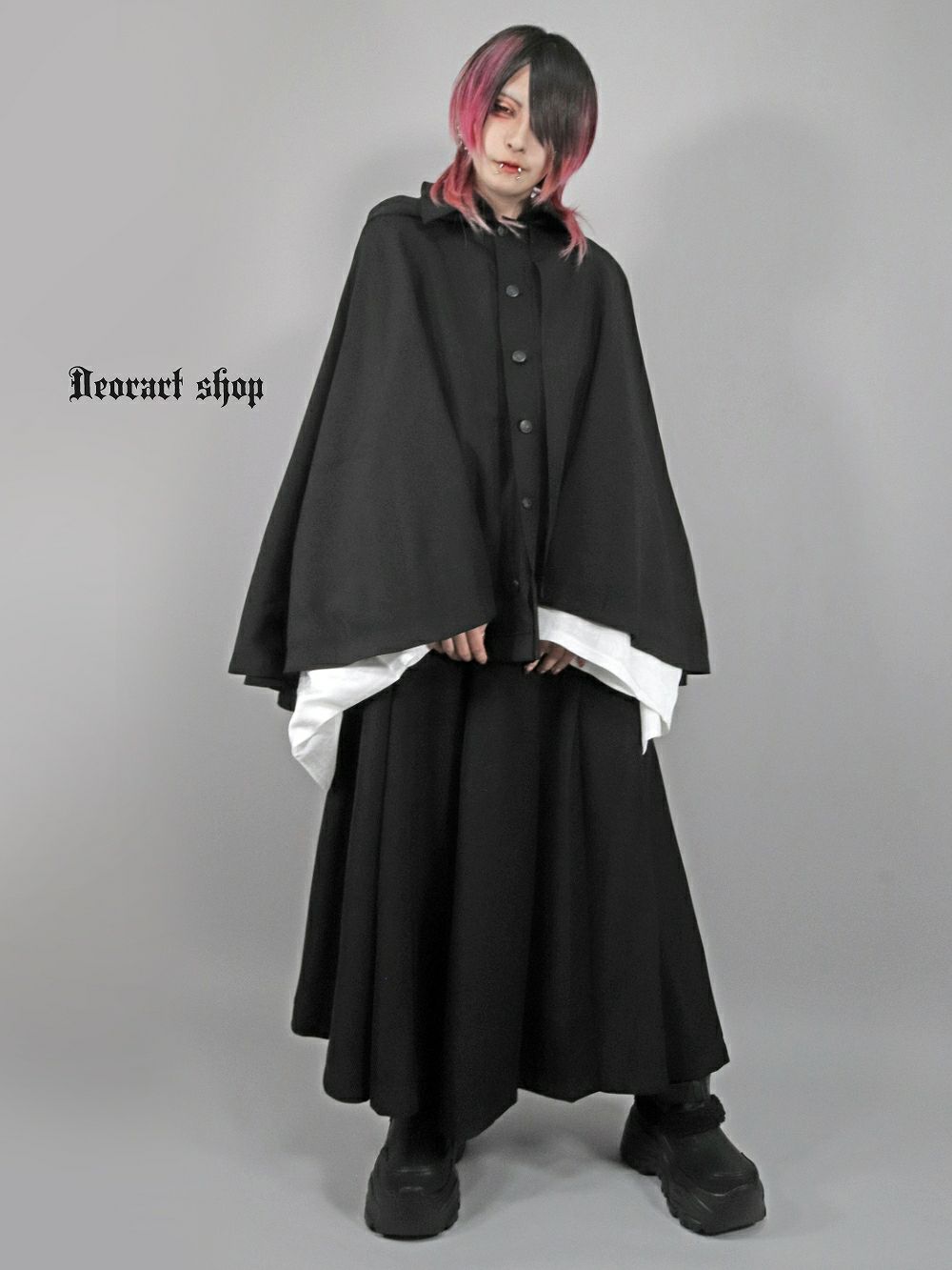 Deorart,ディオラート,冬コート,アウター,V系,ヴィジュアル系,ホスト,バンド,着物袖,和装,トンビコート,神父,エクソシスト,ジャケット,吸血鬼,ヴァンパイア,通販, Y2K,Vkei,anime,goth,emo,fashion,japan,kimono,ninjya,geisha,,Jrock