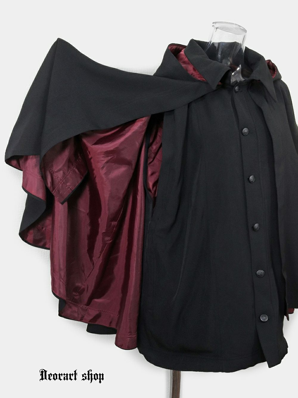 Deorart,ディオラート,冬コート,アウター,V系,ヴィジュアル系,ホスト,バンド,着物袖,和装,トンビコート,神父,エクソシスト,ジャケット,吸血鬼,ヴァンパイア,通販, Y2K,Vkei,anime,goth,emo,fashion,japan,kimono,ninjya,geisha,,Jrock
