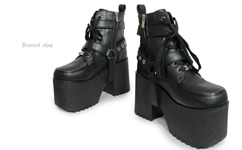 Deorart,ディオラート,厚底ブーツ,ブーツ,原宿系ファッション,ベルト付,通販,20代,30代,40代,V系ファッション,秋冬,レディース,メンズ