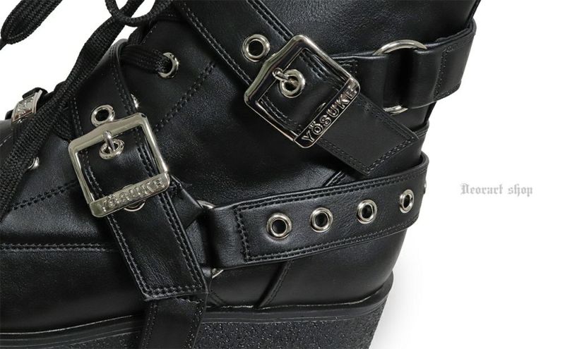 Deorart,ディオラート,厚底ブーツ,ブーツ,原宿系ファッション,ベルト付,通販,20代,30代,40代,V系ファッション,秋冬,レディース,メンズ