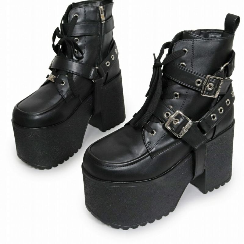 Deorart,ディオラート,厚底ブーツ,ブーツ,原宿系ファッション,ベルト付,通販,20代,30代,40代,V系ファッション,秋冬,レディース,メンズ