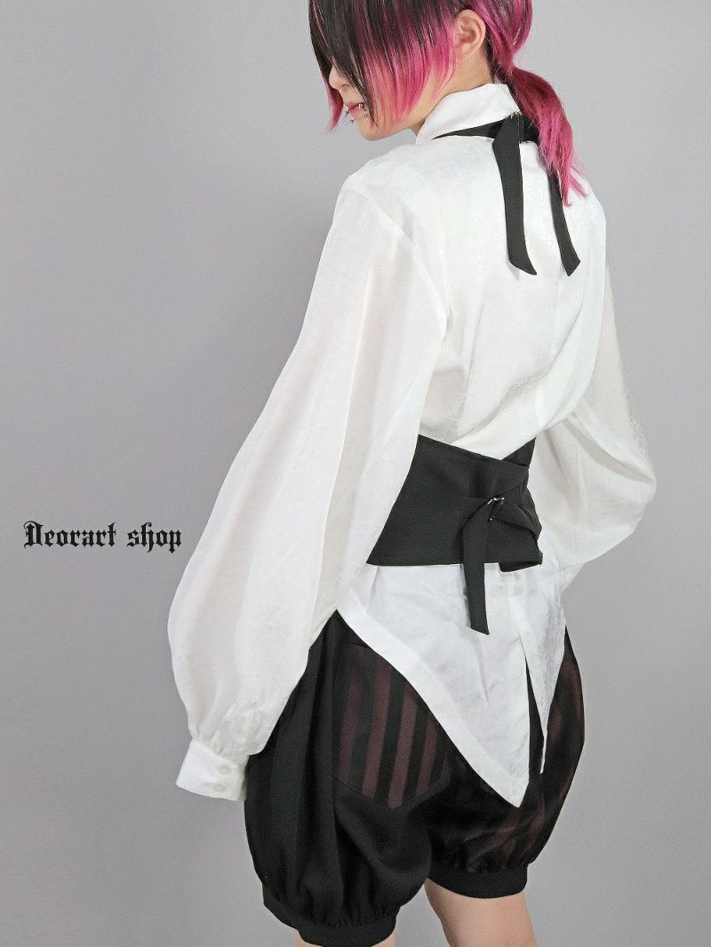 Deorart,ディオラート,V系,ストライプ,ホラー,地雷系,執事風ギャルソン,マント,ベスト,ジレ,中世,王子,セットアップ,V系,ヴィジュアル系,コーデ,ホスト,コンカフェ,ライブ,ファッション,ダンス衣装,メンズ,レディス,男装
