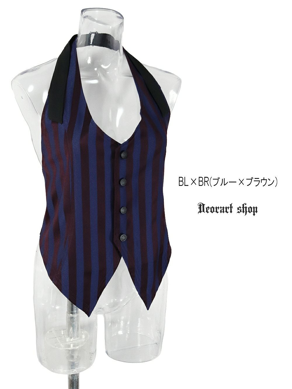 Deorart,ディオラート,V系,ストライプ,ホラー,地雷系,執事風ギャルソン,マント,ベスト,ジレ,中世,王子,セットアップ,V系,ヴィジュアル系,コーデ,ホスト,コンカフェ,ライブ,ファッション,ダンス衣装,メンズ,レディス,男装