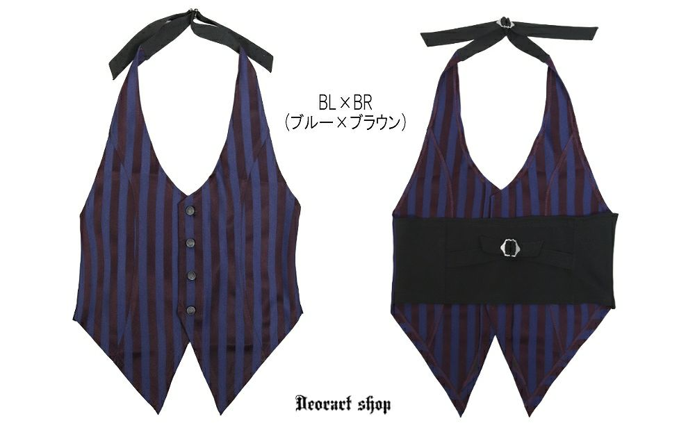 Deorart,ディオラート,V系,ストライプ,ホラー,地雷系,執事風ギャルソン,マント,ベスト,ジレ,中世,王子,セットアップ,V系,ヴィジュアル系,コーデ,ホスト,コンカフェ,ライブ,ファッション,ダンス衣装,メンズ,レディス,男装