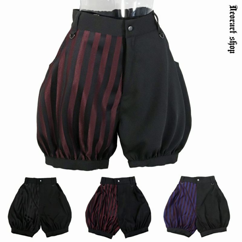 Deorart,ディオラート,V系,ストライプ,ホラー,地雷系,執事風ギャルソン,マント,王子,カボチャパンツ,ドロワーズ,バルーンショートパンツ,ショートパンツ,中世,セットアップ,V系,ヴィジュアル系,コーデ,ホスト,コンカフェ,ライブ,ファッション,ダンス衣装,メンズ,レディス,男装