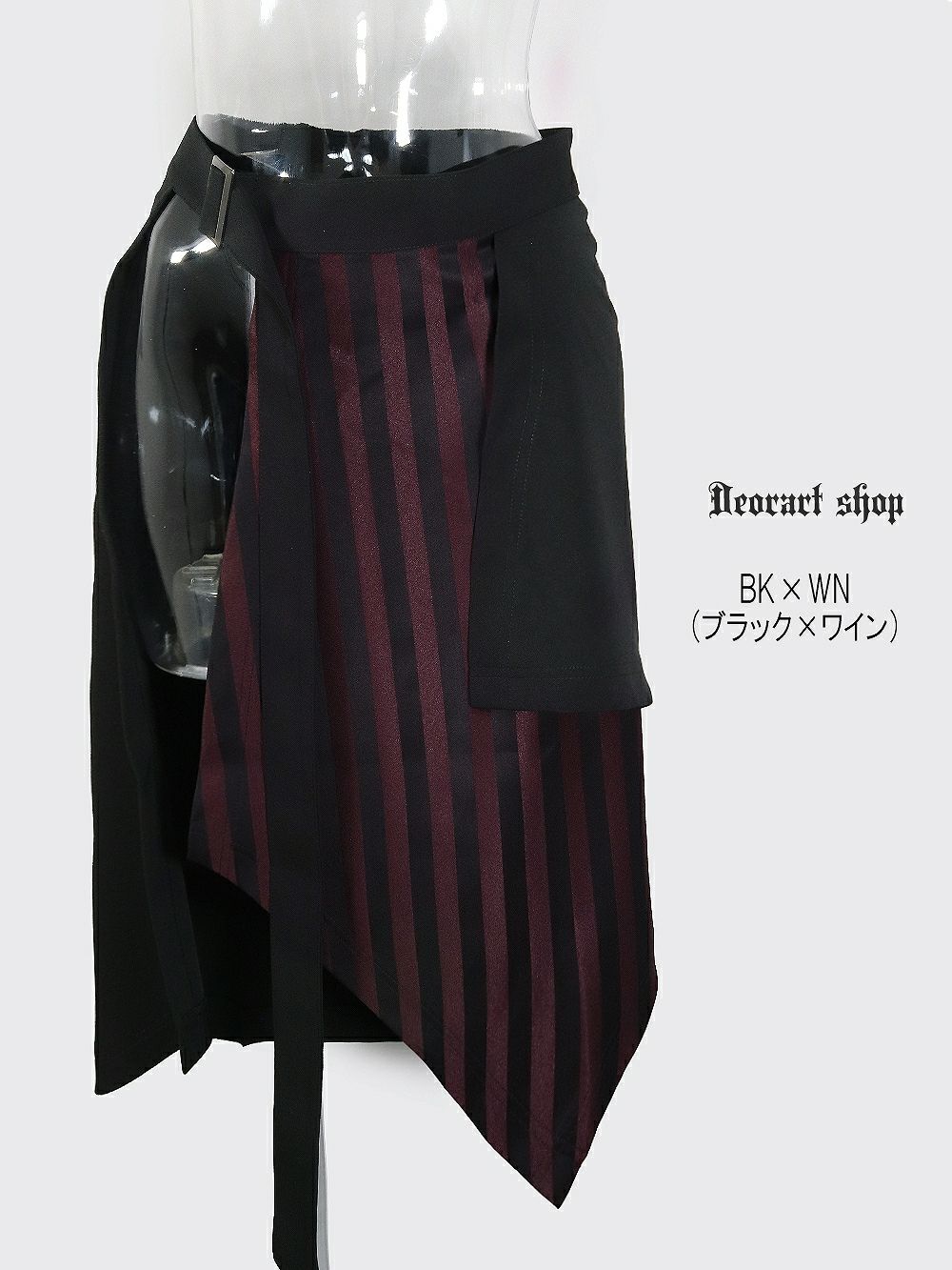 Deorart,ディオラート,V系,ストライプ,ホラー,地雷系,執事風ギャルソン,王子,マント,スカート,パンツ,中世,セットアップ,V系,ヴィジュアル系,コーデ,ホスト,コンカフェ,ライブ,ファッション,ダンス衣装,メンズ,レディス,男装