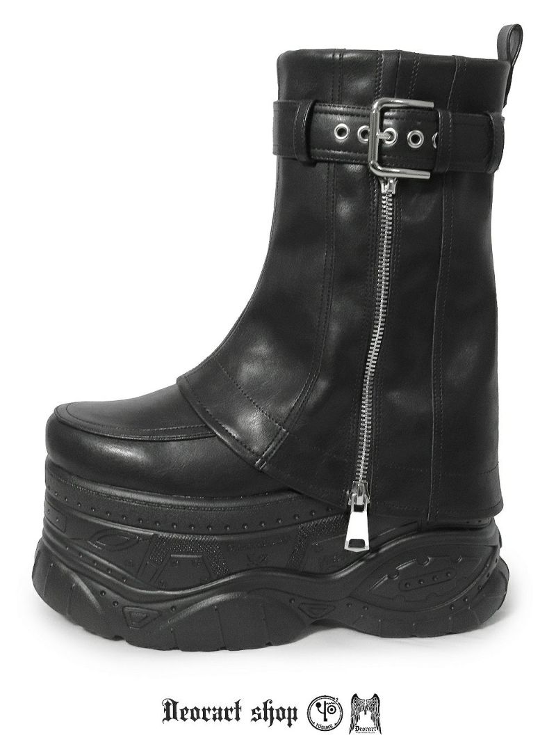 Deorart,ディオラート,靴,厚底,yosuke,カバー付きブーツ,レッグカバー,ベルト付き,ブーツ,Y2K,ゴシック,ファッション,ロングブーツ,大きいサイズ,丈夫,歩きやすい,シューズ,通販,原宿系,地雷系,バンギャ,