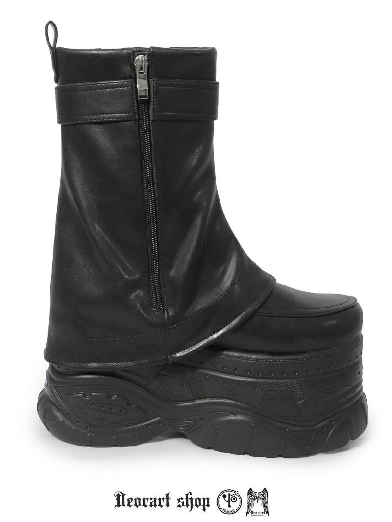 Deorart,ディオラート,靴,厚底,yosuke,カバー付きブーツ,レッグカバー,ベルト付き,ブーツ,Y2K,ゴシック,ファッション,ロングブーツ,大きいサイズ,丈夫,歩きやすい,シューズ,通販,原宿系,地雷系,バンギャ,