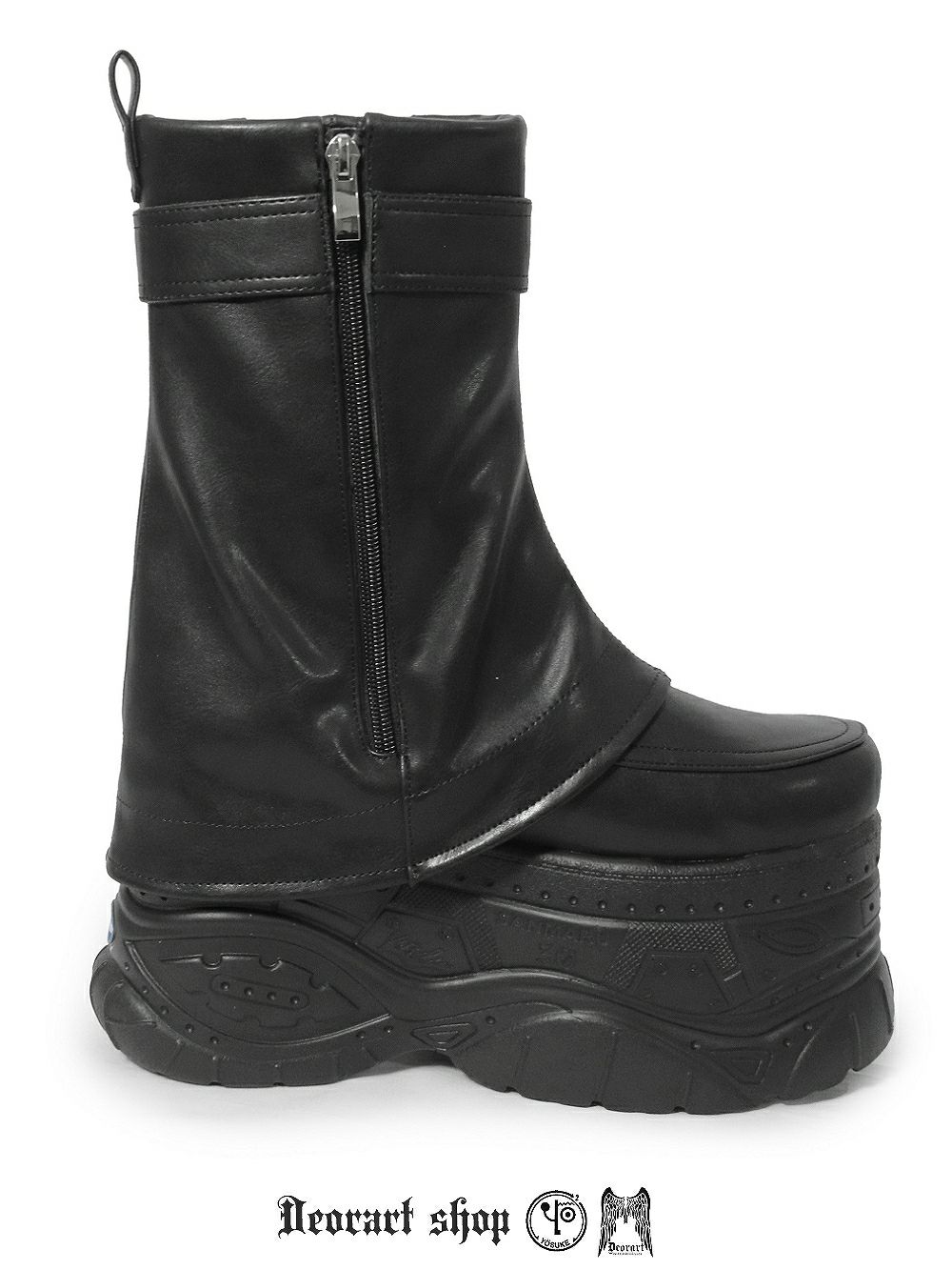 Deorart,ディオラート,靴,厚底,yosuke,カバー付きブーツ,レッグカバー,ベルト付き,ブーツ,Y2K,ゴシック,ファッション,ロングブーツ,大きいサイズ,丈夫,歩きやすい,シューズ,通販,原宿系,地雷系,バンギャ,