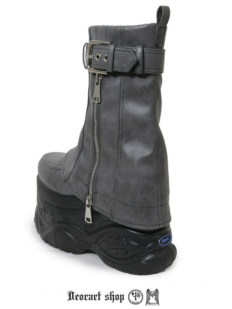 Deorart,ディオラート,靴,厚底,yosuke,カバー付きブーツ,レッグカバー,ベルト付き,ブーツ,Y2K,ゴシック,ファッション,ロングブーツ,大きいサイズ,丈夫,歩きやすい,シューズ,通販,原宿系,地雷系,バンギャ,