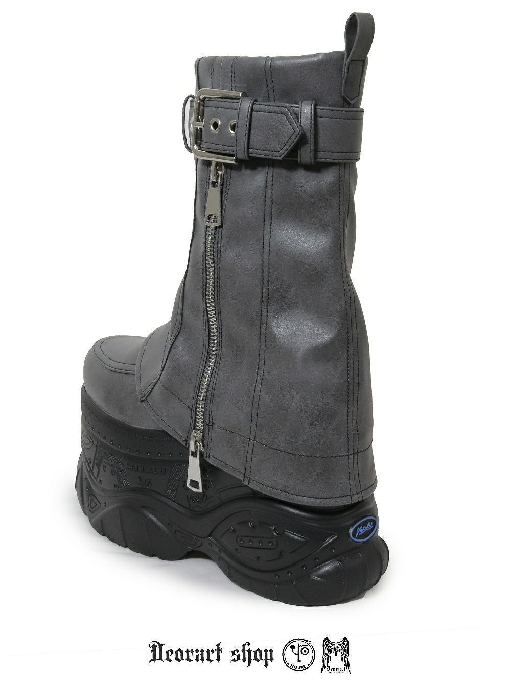 Deorart,ディオラート,靴,厚底,yosuke,カバー付きブーツ,レッグカバー,ベルト付き,ブーツ,Y2K,ゴシック,ファッション,ロングブーツ,大きいサイズ,丈夫,歩きやすい,シューズ,通販,原宿系,地雷系,バンギャ,