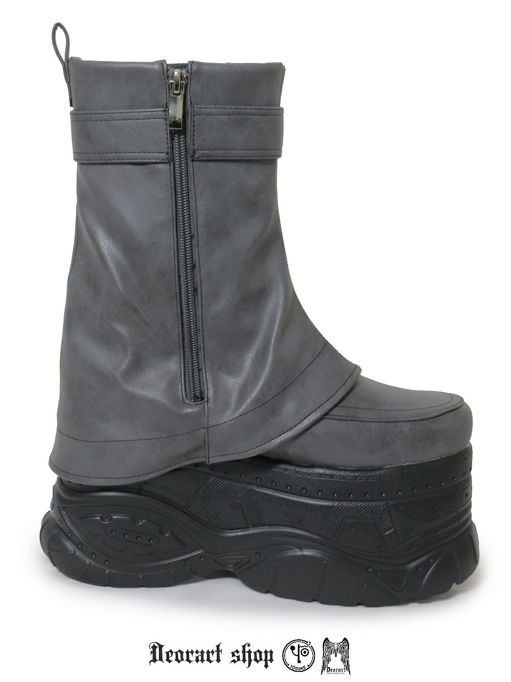 Deorart,ディオラート,靴,厚底,yosuke,カバー付きブーツ,レッグカバー,ベルト付き,ブーツ,Y2K,ゴシック,ファッション,ロングブーツ,大きいサイズ,丈夫,歩きやすい,シューズ,通販,原宿系,地雷系,バンギャ,