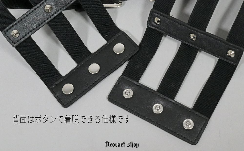 Deorart,ディオラート,モード,ゴシック,ゴスロリ,Y2K,ベルト,太ベルト,コルセット,伸びる,苦しくない,ロリータ,地雷系,バックル,拘束,首輪,人間,ライブ,ファッション,衣装,メンズ,レディス,通販